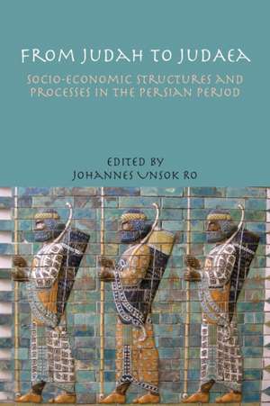 From Judah to Judaea: Socio-Economic Structures and Processes in the Persian Period de Johannes Un-Sok Ro