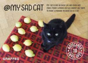 My Sad Cat Notecards de Tom Cox