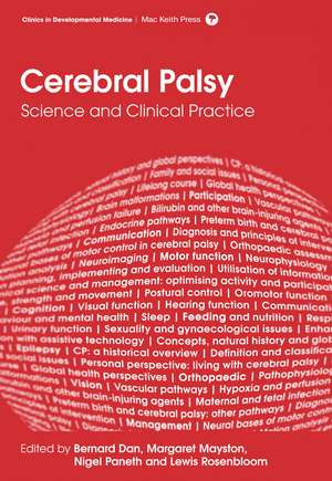 Cerebral Palsy: Science and Clinical Practice de Bernard Dan