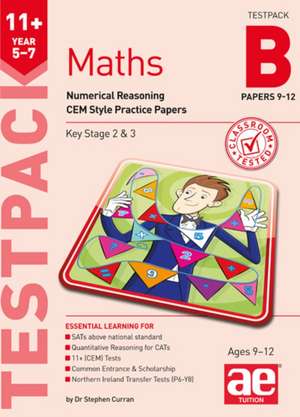 11+ Maths Year 5-7 Testpack B Papers 9-12 de STEPHEN C. CURRAN