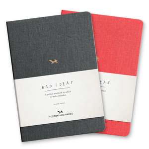 A Notebook For Bad Ideas - Red/plain de Hoxton Mini Press