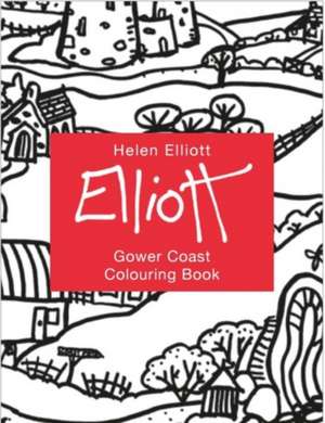 Helen Elliott Concertina Colouring Book: Gower Coast de Helen Elliott