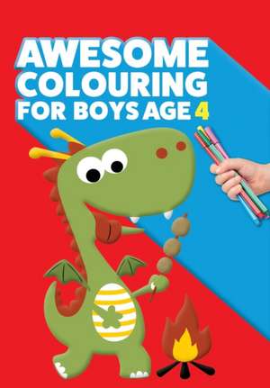 Awesome Colouring Book For Boys Age 4 de Mickey Macintyre