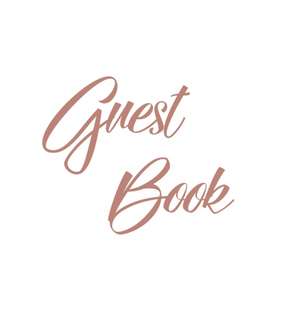 Rose Gold Guest Book, Weddings, Anniversary, Party's, Special Occasions, Memories, Christening, Baptism, Visitors Book, Guests Comments, Vacation Home Guest Book, Beach House Guest Book, Comments Book, Funeral, Wake and Visitor Book (Hardback) de Lollys Publishing