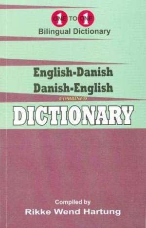 English-Danish & Danish-English One-to-One Dictionary (exam-suitable) de R. Hartung