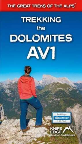 Trekking the Dolomites AV1 (2024 Updated Version) de Andrew Mccluggage