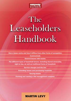 The Leaseholders Handbook de Roger Sproston