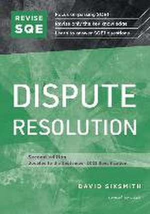 Revise SQE Dispute Resolution de David Sixsmith