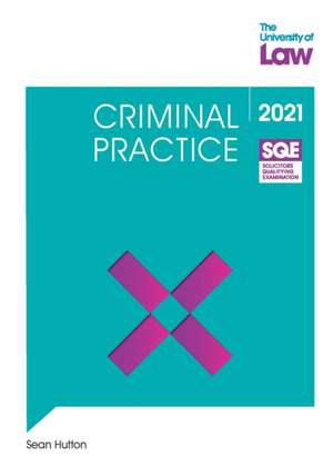 SQE - Criminal Practice de Sean Hutton