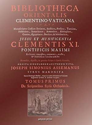 Assemani, J: Bibliotheca Orientalis Clementino-Vaticana (Vol de Joseph Assemani