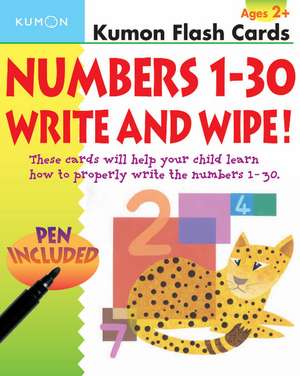 Numbers 1-30 Write & Wipe! de Kumon