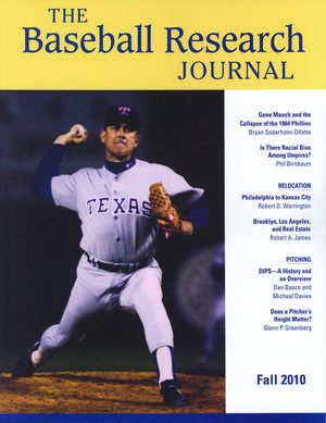 Baseball Research Journal (BRJ), Volume 39 #2 de Society for American Baseball Research (SABR)