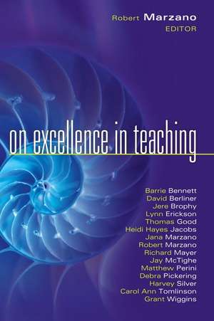 On Excellence in Teaching de Robert J. Marzano