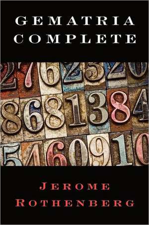 Gematria Complete de Jerome Rothenberg