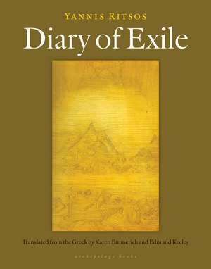 Diaries Of Exile de Yannis Ritsos