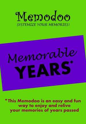 Memodoo Memorable Years de Memodoo