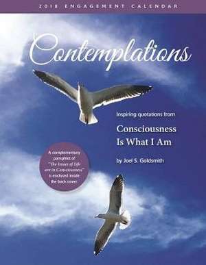 Contemplations 2018 Engagement Calendar: A 52-Week Engagement Calendar with Inspiring Quotations from -Consciousness Is What I Am- de Joel S. Goldsmith