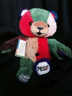 Peef the Christmas Bear 12" Plush de Hegg Tom