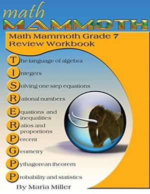 Math Mammoth Grade 7 Review Workbook de Maria Miller