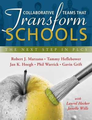 Collaborative Teams That Transform Schools: The Next Step in Plcs de Robert Marzano