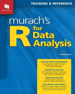 Murach's R for Data Analysis de Scott McCoy