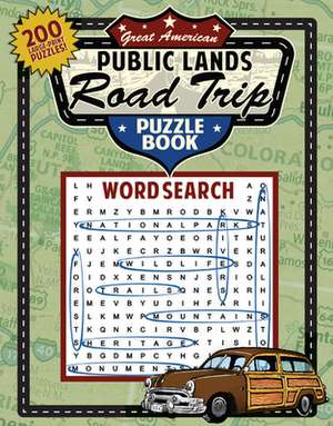 Great American National Parks and Other Public Lands Road Trip Puzzle Book de Applewood Books