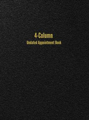 4-Column Undated Appointment Book de I. S. Anderson