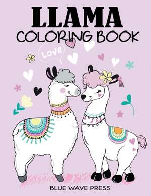 Llama Coloring Book de Blue Wave Press