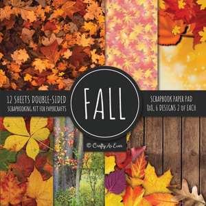 Fall Scrapbook Paper Pad 8x8 Scrapbooking Kit for Papercrafts, Cardmaking, Printmaking, DIY Crafts, Nature Themed, Designs, Borders, Backgrounds, Patt de Crafty As Ever