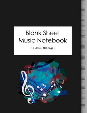 Blank Sheet Music Notebook de Guitar Nation