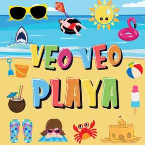 Veo Veo - Playa: ¿Puedes Encontrar el Bikini, la Toalla y el Helado? ¡Un Divertido Juego de Buscar y Encontrar para el Verano en la Pla de Pamparam Libros Para Niños