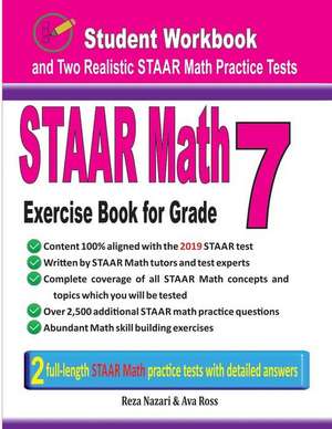 STAAR Math Exercise Book for Grade 7 de Reza Nazari