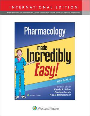 Pharmacology Made Incredibly Easy de Lippincott Williams & Wilkins