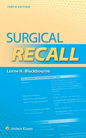 Surgical Recall de Lorne Blackbourne