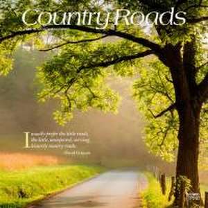 Country Roads 2025 12 X 24 Inch Monthly Square Wall Calendar Plastic-Free de Browntrout