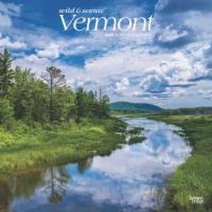 Vermont Wild & Scenic 2025 12 X 24 Inch Monthly Square Wall Calendar Plastic-Free de Browntrout