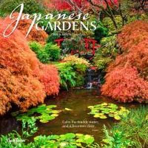 Japanese Gardens 2025 12 X 24 Inch Monthly Square Wall Calendar Plastic-Free de Brush Dance