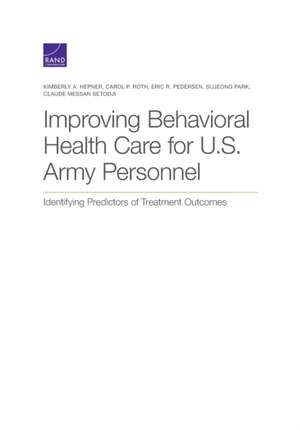 IMPROVING BEHAVIORAL HEALTH CAPB de Eric R Pedersen