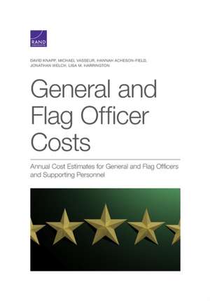 GENERAL AMP FLAG OFFICER COSTS de Hannah Acheson-Field