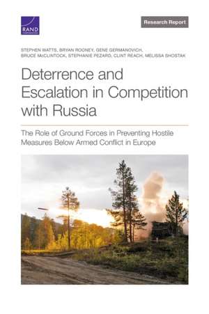 Deterrence and Escalation in Competition with Russia de Stephen Watts