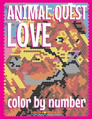 Animal Love Quest Color by Number de Drawing, Sunlife