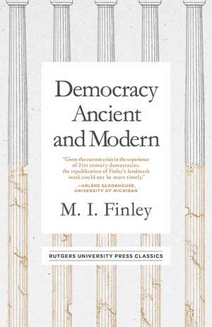 Democracy Ancient and Modern de Professor M. I. Finley