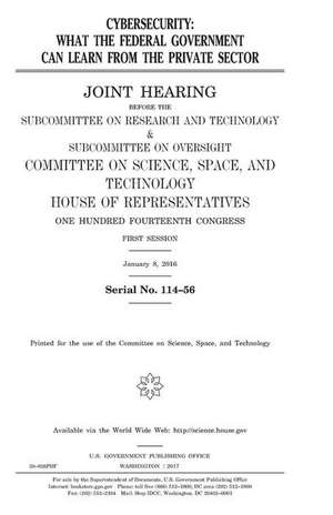 Cybersecurity de United States Congress