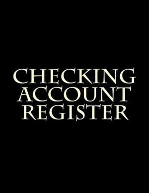 Checking Account Register de Logbooks, Signature