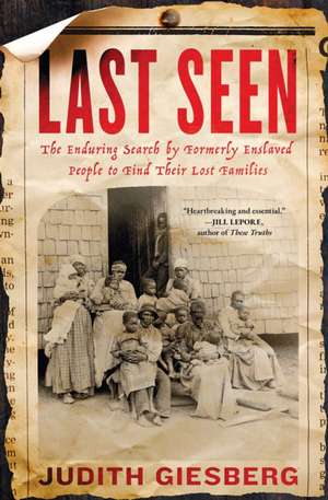 Last Seen de Judith Giesberg