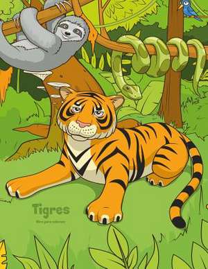 Tigres Libro Para Colorear 1 de Nick Snels