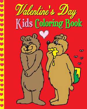 Valentine's Day Kids Coloring Book de Teddy Brown