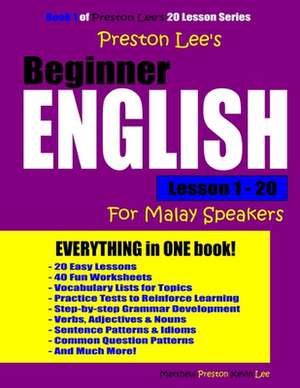 Preston Lee's Beginner English Lesson 1 - 20 for Malay Speakers de Kevin Lee