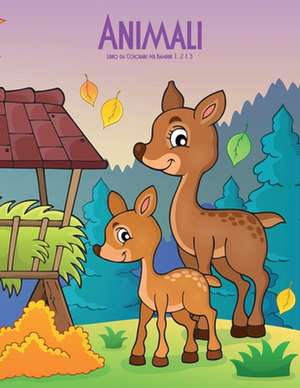 Animali Libro Da Colorare Per Bambini 1, 2 & 3 de Nick Snels