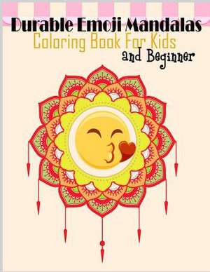 Durable Emoji Mandalas Coloring Book for Kids and Beginner de Diamond, Rocha